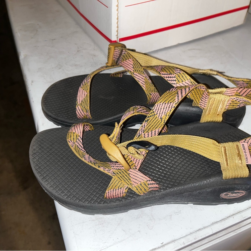 Chaco Black and Tan Sandals